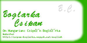 boglarka csipan business card